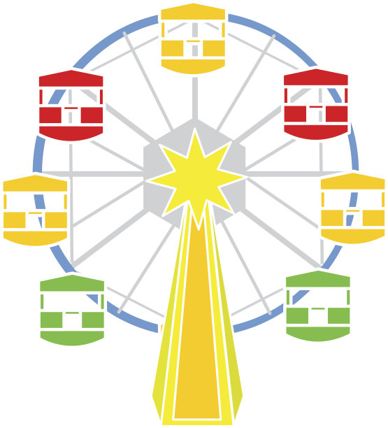 摩天轮的向量图片下载