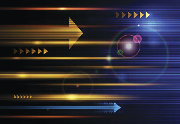 抽象光线，速度和运动模糊。能源技术概念素材图片