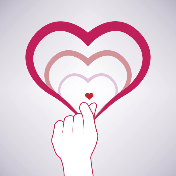 小心形象征向量，象征韩国图片下载