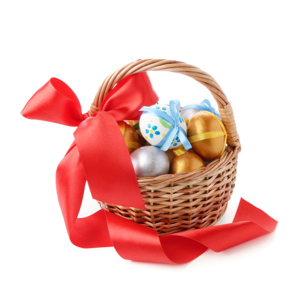 篮子里有复活节彩蛋图片下载