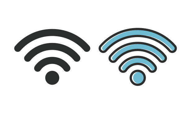 Wi-Fi - 矢量图标。图片下载