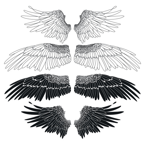 图形的翅膀集合素材图片