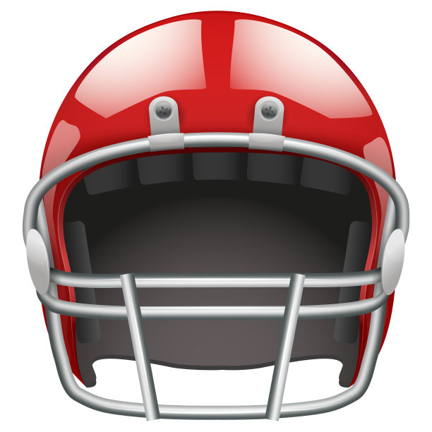 逼真的美式橄榄球头盔。孤立在白色背景上。位图拷贝。图片下载