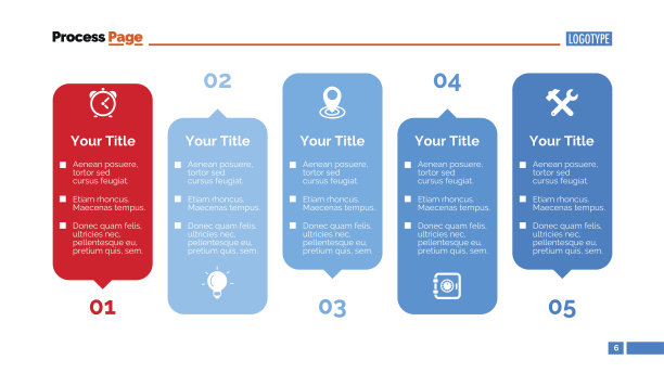 创造性的过程图表幻灯片模板图片下载