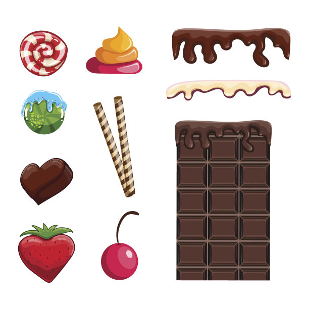 搭配不同糖果图片下载