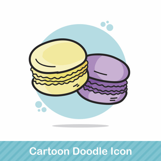 马卡龙涂鸦图片下载