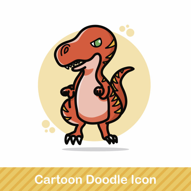 恐龙涂鸦素材图片