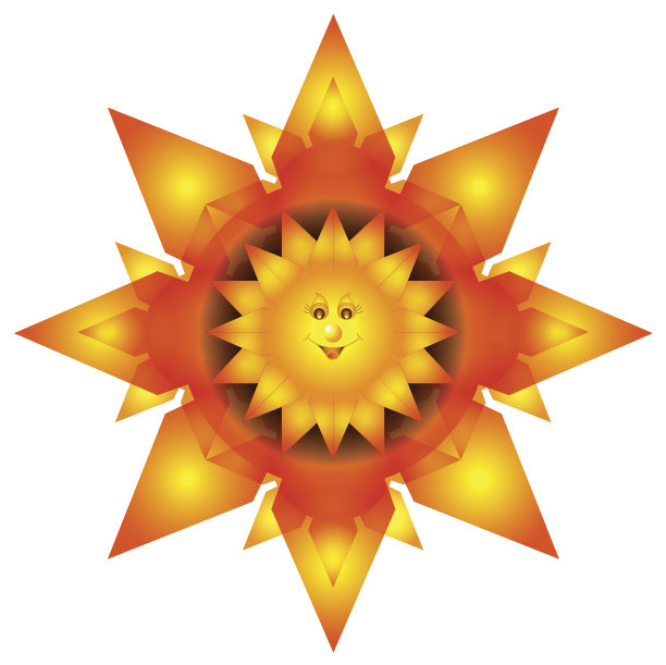 抽象的炽热的太阳图片下载