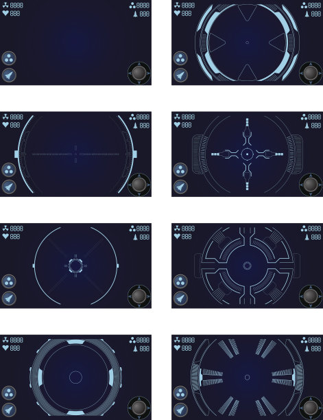 太空射击游戏UI图片下载