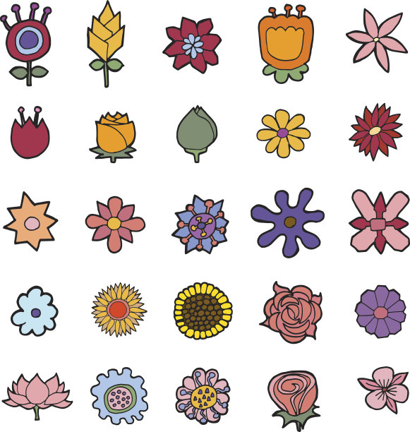 向量花集图片下载