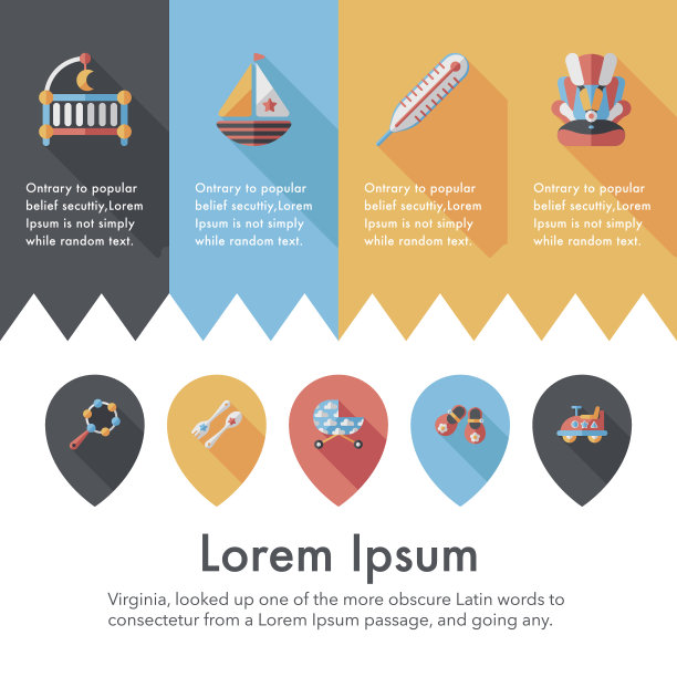 婴儿的图标集,eps10图片下载