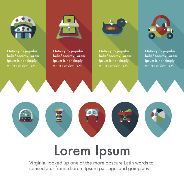 婴儿的图标集,eps10图片下载