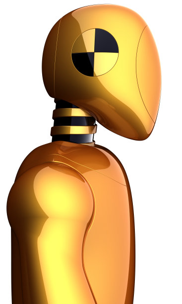 碰撞测试假人黄金未来机器人概念图片下载