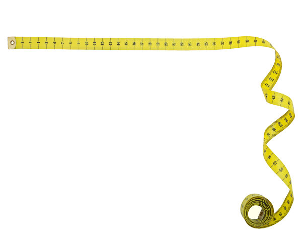 用卷尺测量直角角形，孤立图片下载