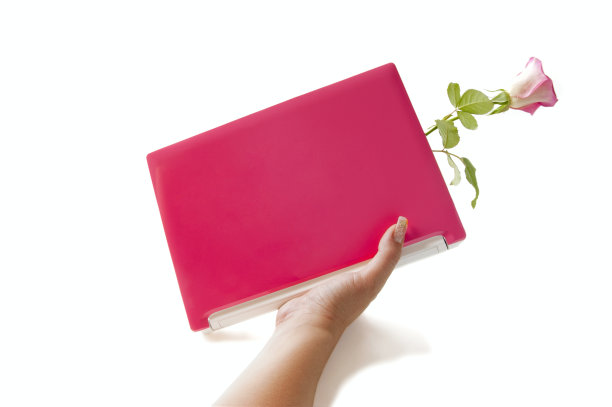 笔记本和他的手图片下载