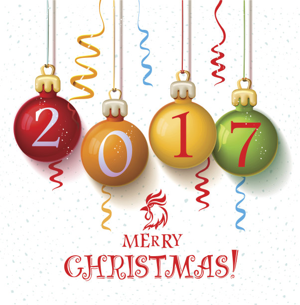 2017年圣诞快乐装饰海报卡图片下载
