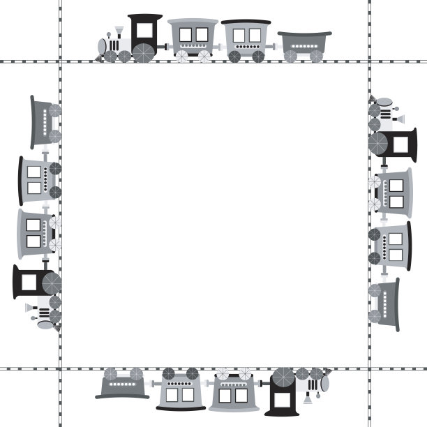 卡通培训框架图片下载