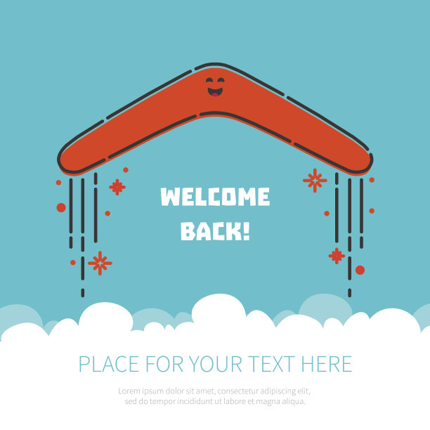 回旋镖在天空中飞翔图片下载