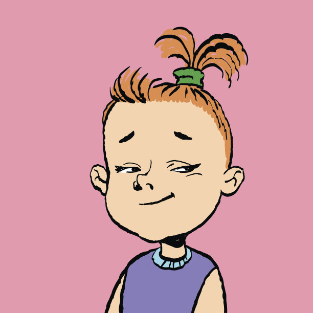 聪明女孩的肖像图片下载