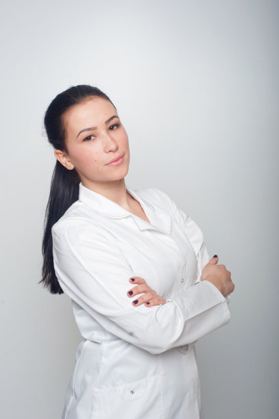 女医生的肖像。图片下载