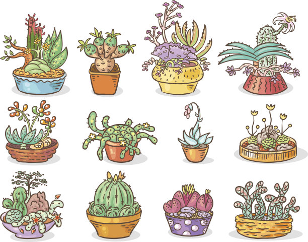 多汁的构图，丰富多彩的绘画图片下载