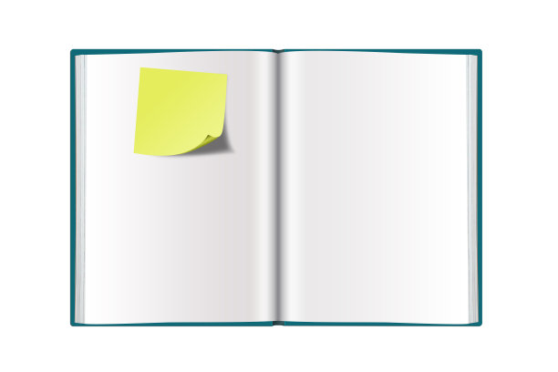 旧书铺在白色的背景上。图片下载