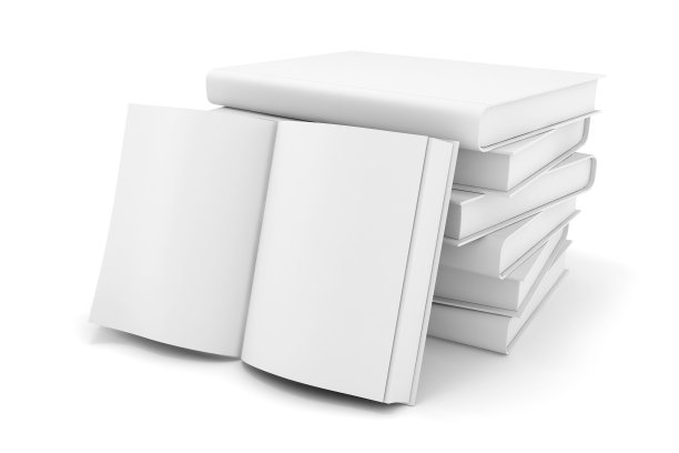 3d书与空白页上的白色背景图片下载