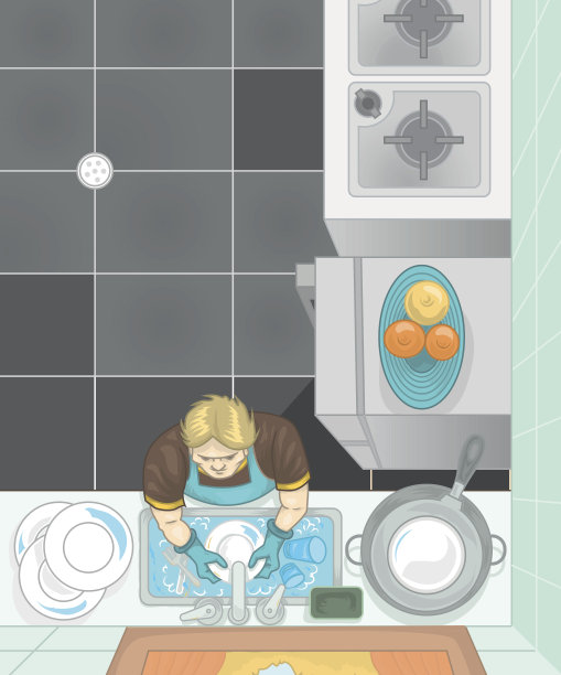 厨房里的女人图片下载