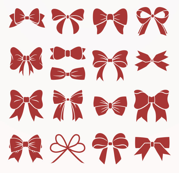 红色的蝴蝶结图片下载