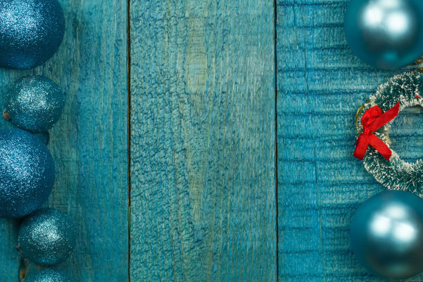 绿松石圣诞背景。图片下载