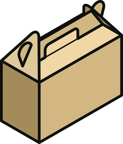 带提手的硬纸板箱图片下载
