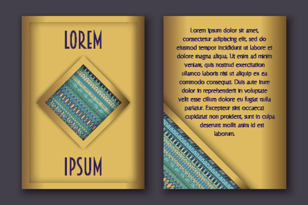 邀请卡在波西米亚风格图片下载