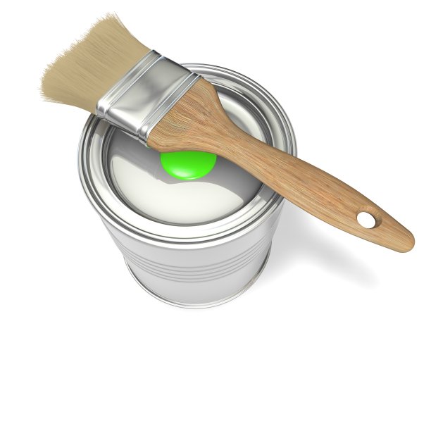 刷上一层绿色的油漆图片下载