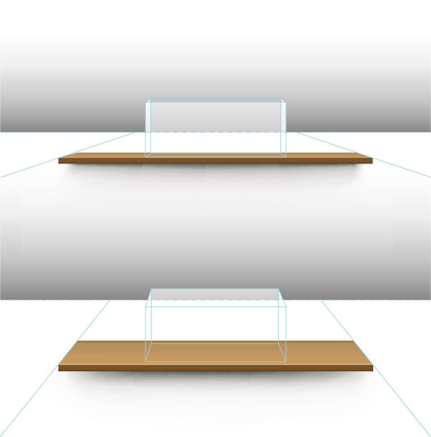 木制的架子从不同的角度。图片下载