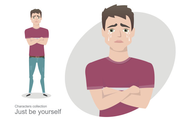 那家伙抱着双臂哭了起来。图片下载