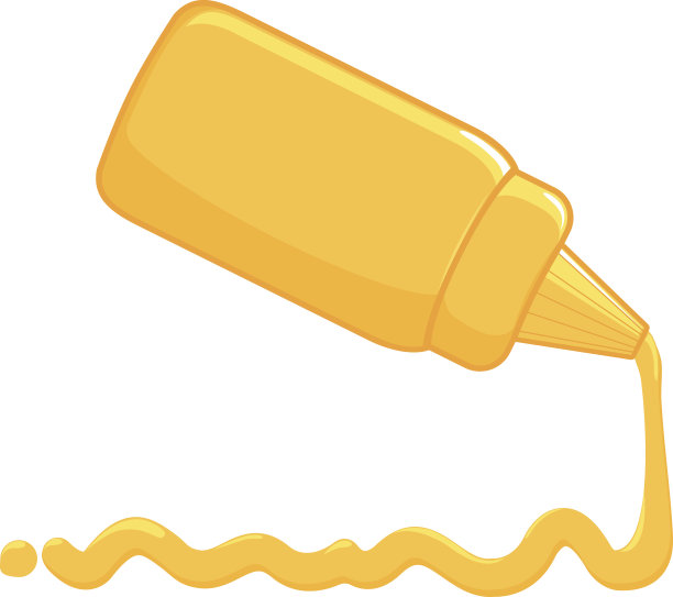 芥末从瓶子里洒出来图片下载