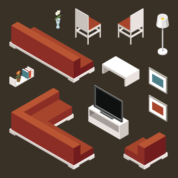 一套客厅家具图片下载