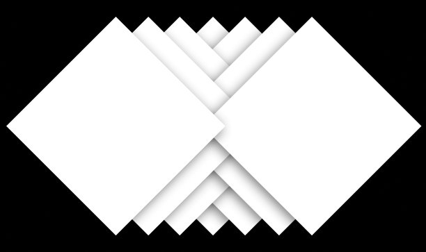 中心方形设计模板创建的重叠在黑色的背景图片下载