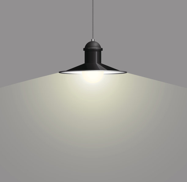 古黑灯挂。大而空的空间被照亮图片下载