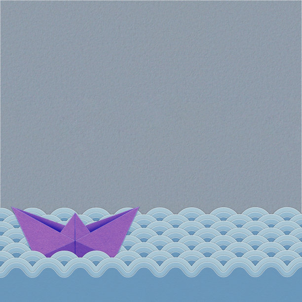 折纸船纸艺术图片下载