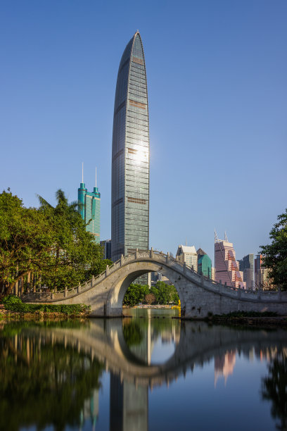 深圳市中心的摩天大楼图片下载