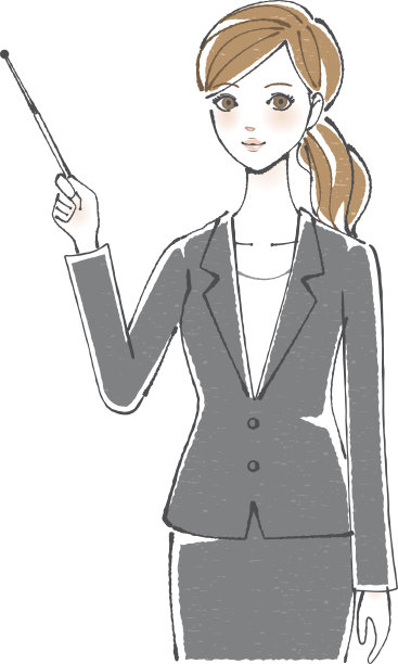 女商人的指路棒图片下载