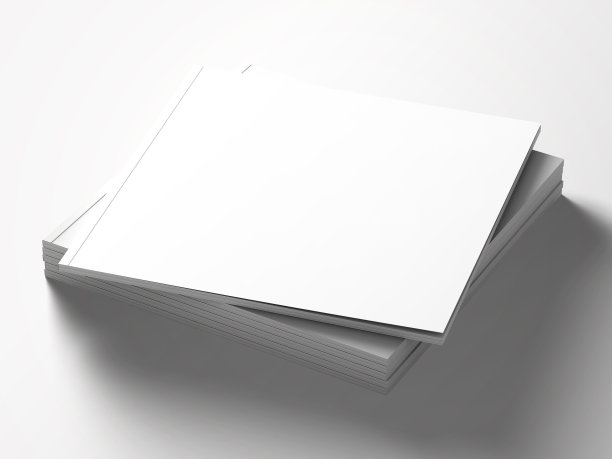 空白方形目录模型上的白色。图片下载