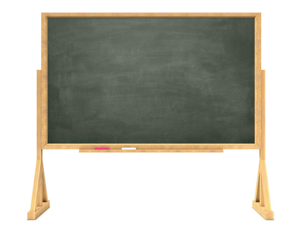 木框架上的3d黑板图片下载