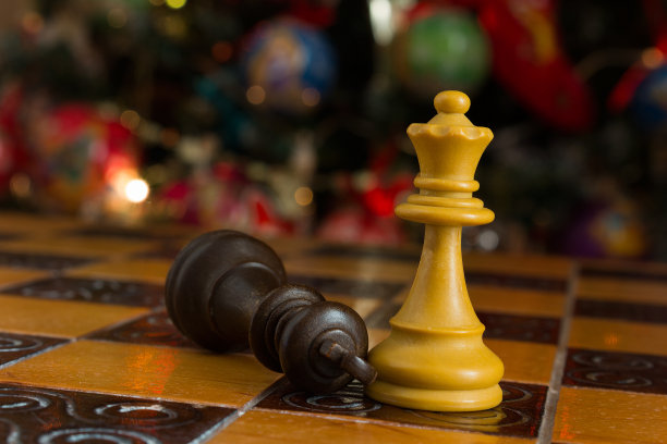 国际象棋与圣诞节图片下载