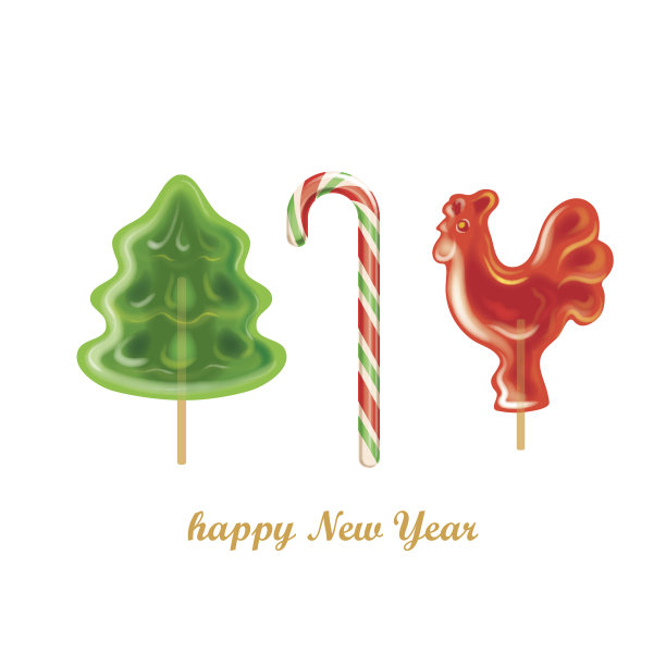 薄荷糖果手杖。圣诞树和公鸡的棍子图片下载