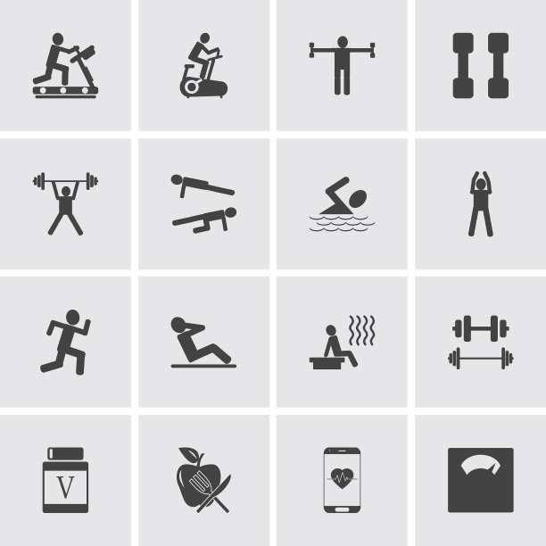 健身达人图标集图片下载