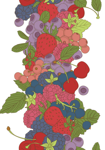 樱桃，醋栗，蓝莓，图片下载