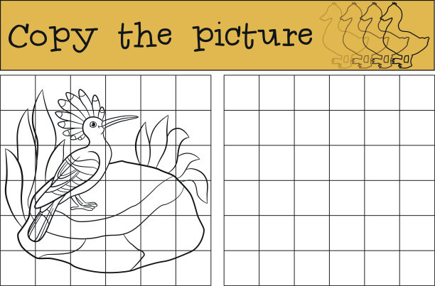 教育游戏:复制图片。可爱美丽的戴箍微笑图片下载