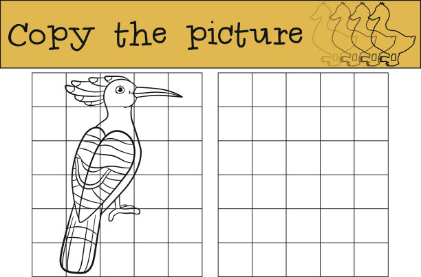教育游戏:复制图片。可爱美丽的戴箍微笑图片下载